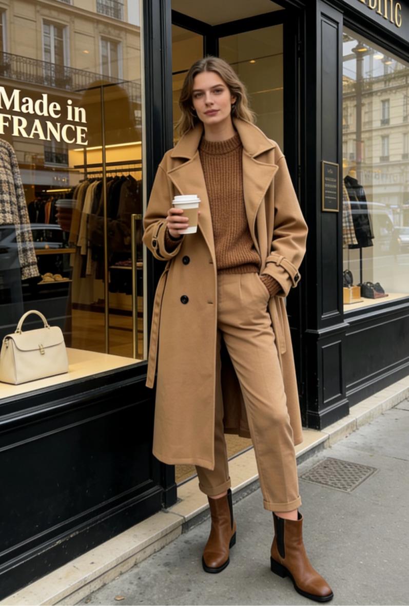 manteau trench coat avec bouton