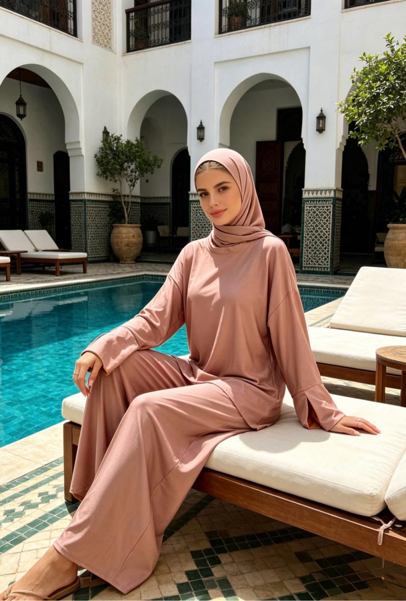 Burkini col rond TU Oversize, made in France