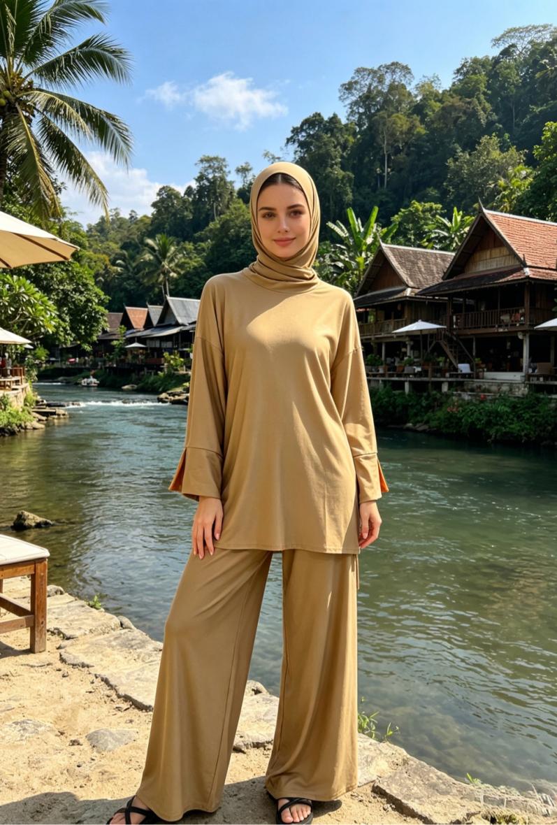 Burkini col rond TU Oversize, made in France