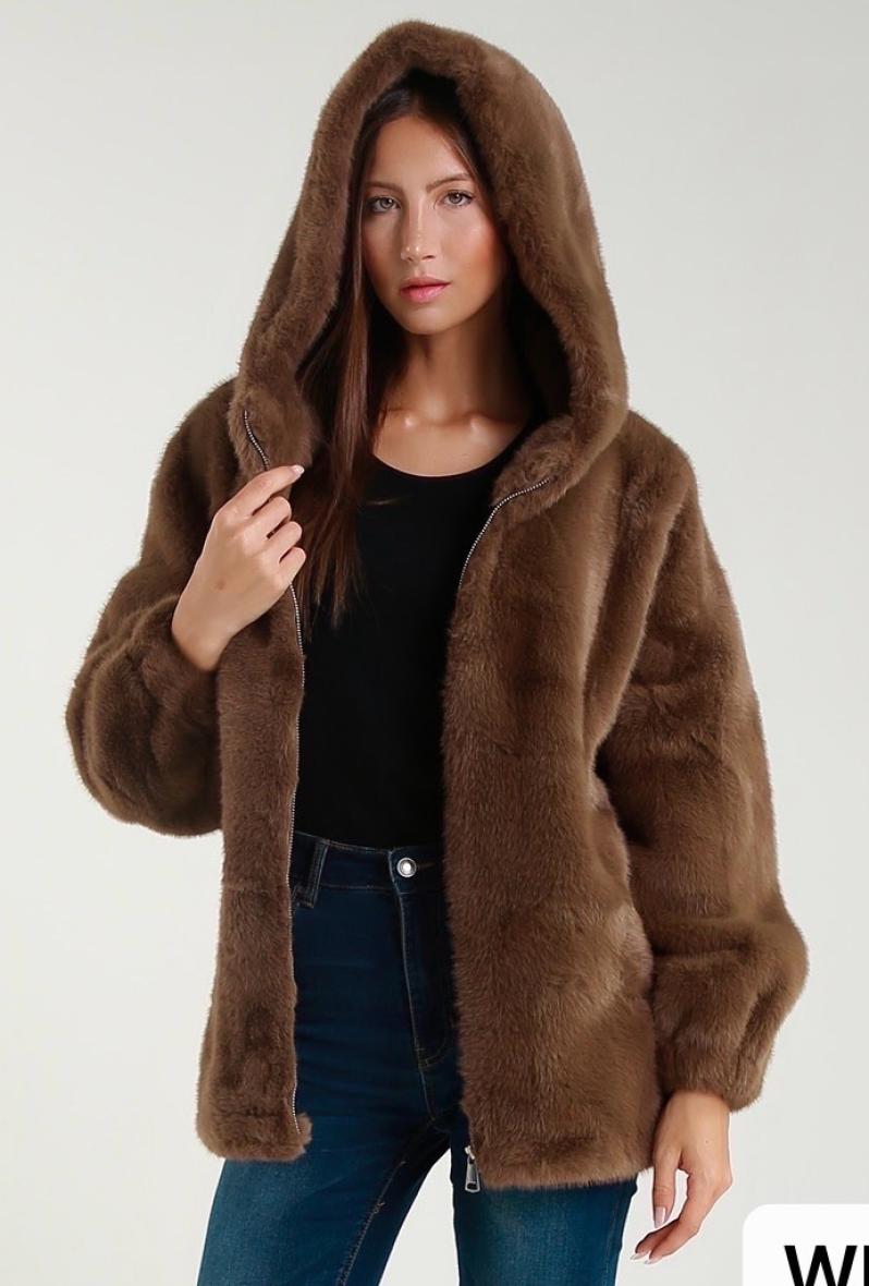 manteau fausse fourrure